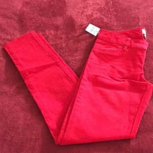 NEW Abercrombie kids red jeans